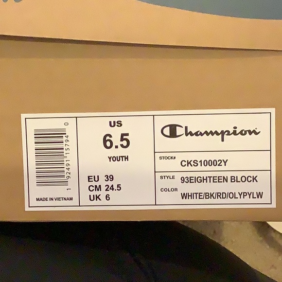 Youth Champion 93Eighteen Block, black, red and green - Picture 5 of 5